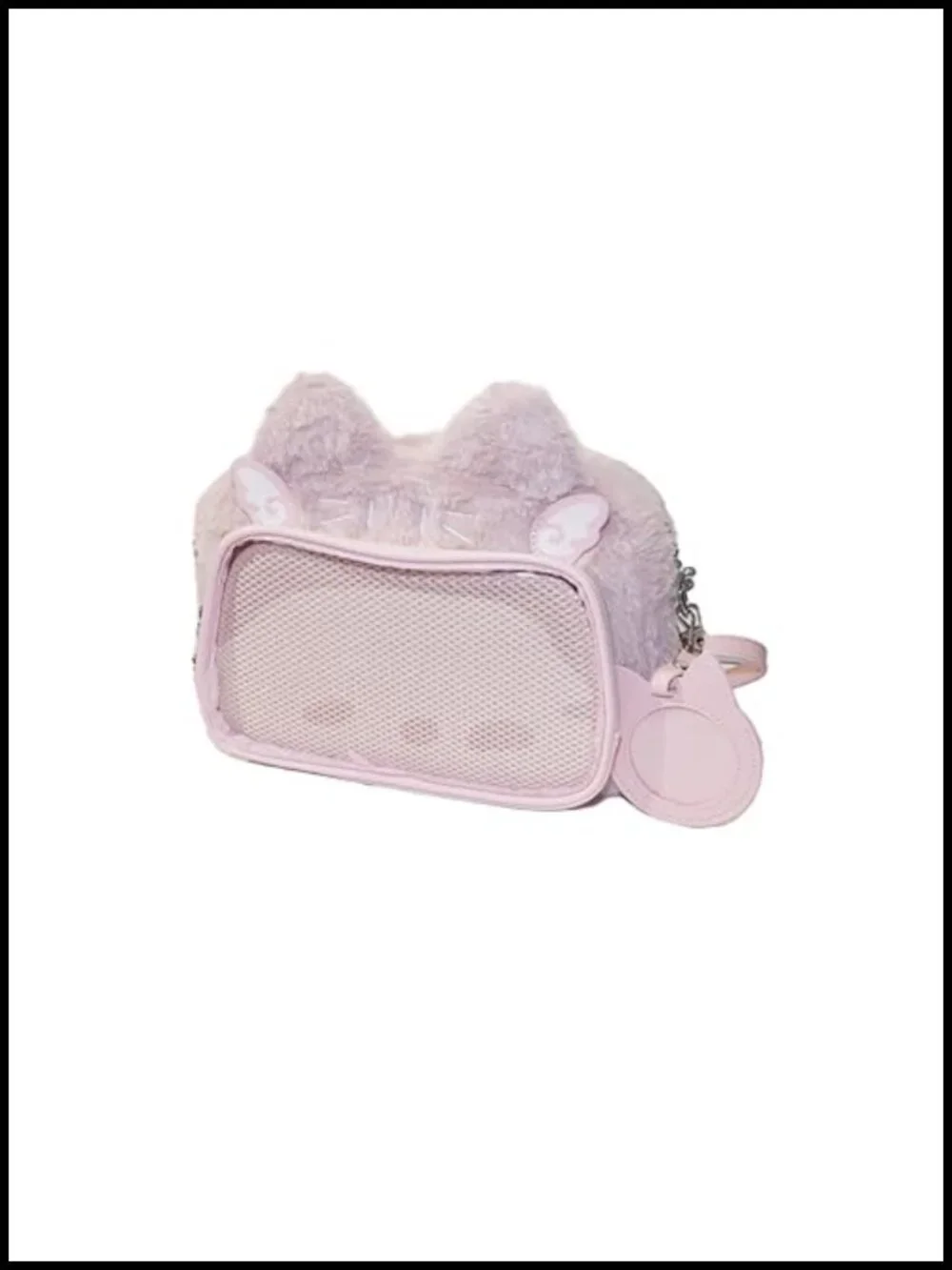 Kawaii Cat Ita Backpack Clear Pin Display Window Bag Cosplay Concert